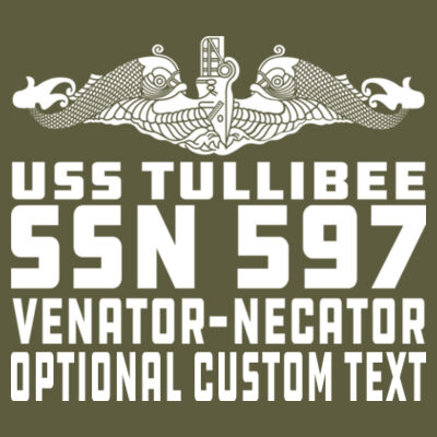 USS Tullibee (SSN-597) - Unisex or Youth Ultra Cotton™ 100% Cotton T Shirt Design