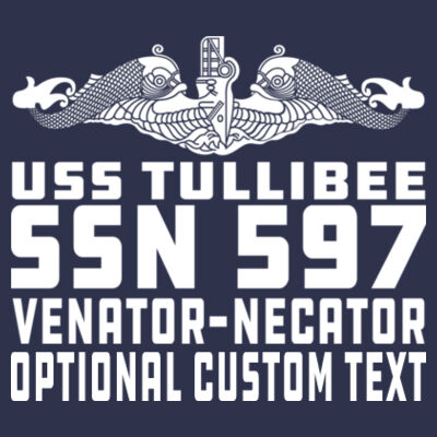 USS Tullibee (SSN-597) - DryBlend™ Pullover Unisex Hooded Sweatshirt Design