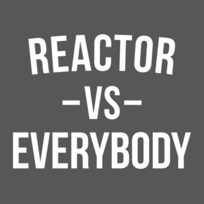 Reactor vs Everybody - Triblend Short Sleeve T-Shirt - Triblend V-Neck T-Shirt Design