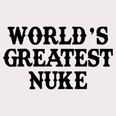 World's Greatest Nuke - Bella Ladies' Flowy Racerback Tank (S) Design