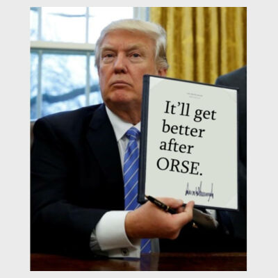 Trump Executive Order : It gets better after ORSE - Light Youth/Adult Ultra Performance Active Lifestyle T Shirt Design