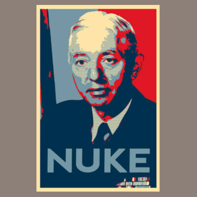 Rickover Contemporary Nuke - Unisex Tri-Blend Three-Quarter Sleeve Baseball Raglan Tee Design