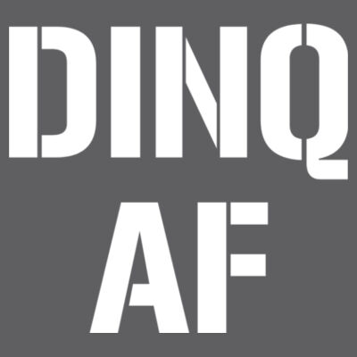 DINQ AF - Triblend Short Sleeve T-Shirt Design