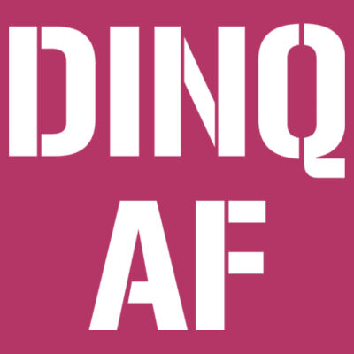 DINQ AF - LAT Ladies' Football Fine Jersey T-Shirt Design