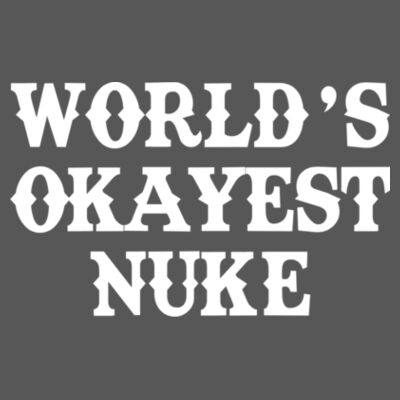 World's Okayest Nuke - Triblend V-Neck T-Shirt Design