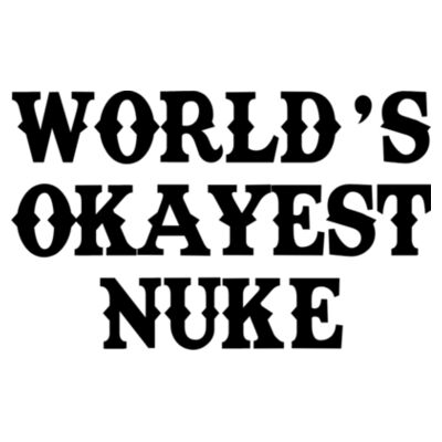 World's Okayest Nuke - Adult Colorblock Cosmic Pullover Hood (S)  Design