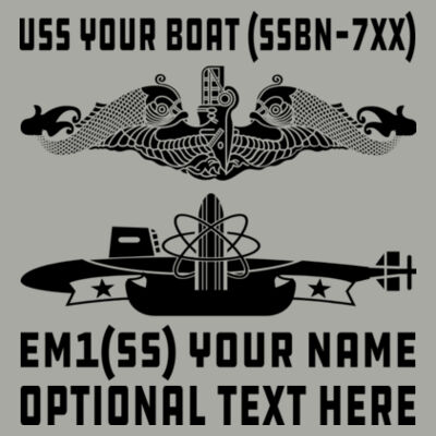 Custom: Ohio Class Ballistic Submarine - Light Long Sleeve Ultra Performance Active Lifestyle T Shirt Design