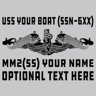 Custom: Los Angeles Class Attack Submarine - Light Youth/Adult Ultra Performance Active Lifestyle T  - Light Youth/Adult Ultra Performance Active Lifestyle T Shirt Design