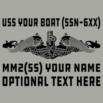 Custom: Los Angeles Class Attack Submarine - Light Youth/Adult Ultra Performance Active Lifestyle T  - Light Ladies Ultra Performance Active Lifestyle T Shirt Design