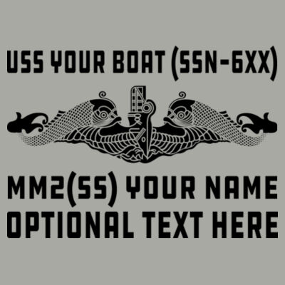 Custom: Los Angeles Class Attack Submarine - Light Youth/Adult Ultra Performance Active Lifestyle T  - Light Long Sleeve Ultra Performance Active Lifestyle T Shirt Design