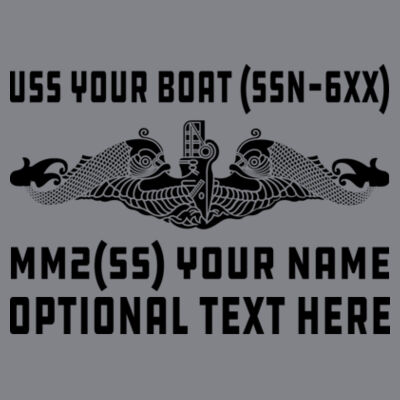 Custom: Los Angeles Class Attack Submarine - Light Youth/Adult Ultra Performance Active Lifestyle T  - (S) Kinergy Training Light Color Tee Design