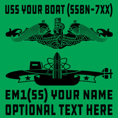 Custom: Ohio Class Ballistic Submarine - Lightweight T-Shirt Design