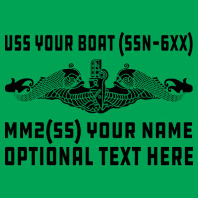 Custom: Los Angeles Class Attack Submarine - Lightweight T-Shirt Design