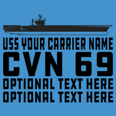 Custom: Nimitz Class Aircraft Carrier (Carrier) - Adult Softstyle® 4.5 oz. Heather Color T-Shirt (S) Design