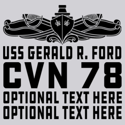Custom: Ford Class Aircraft Carrier (SW) - Light Ladies Ultra Performance Active Lifestyle T Shirt Design
