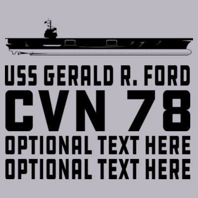 Custom: Ford Class Aircraft Carrier (Carrier) - Light Ladies Ultra Performance Active Lifestyle T Shirt Design