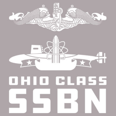 Ohio Class Ballistic Submarine - Ladies' Sueded V-Neck Hooded Sweatshirt Design