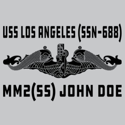 Custom: Los Angeles Class Attack Submarine - Light Youth/Adult Ultra Performance Active Lifestyle T Shirt Design
