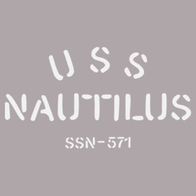 USS Nautilus - Underway on Nuclear Power - Ladies' Sueded V-Neck Hooded Sweatshirt Design