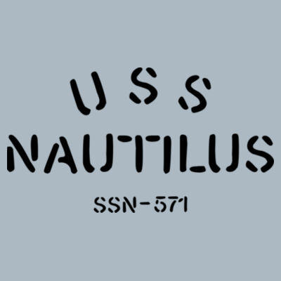 USS Nautilus - Underway on Nuclear Power - JAmerica Unisex Poly Fleece Striped Pullover Hoodie Design