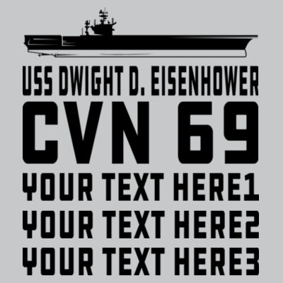 USS Dwight D. Eisenhower Carrier - Light Youth/Adult Ultra Performance Active Lifestyle T Shirt Design