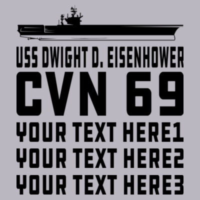 USS Dwight D. Eisenhower Carrier - Light Ladies Ultra Performance Active Lifestyle T Shirt Design