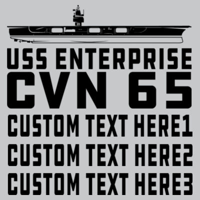 Personalized USS Enterprise with Original Island - Light Youth/Adult Ultra Performance Active Lifestyle T Shirt Design