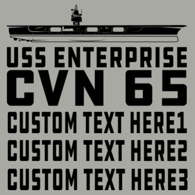 Personalized USS Enterprise with Original Island - Light Long Sleeve Ultra Performance Active Lifestyle T Shirt Design
