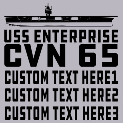 Personalized USS Enterprise with Original Island - Light Long Sleeve Ultra Performance Active Lifestyle T Shirt Design
