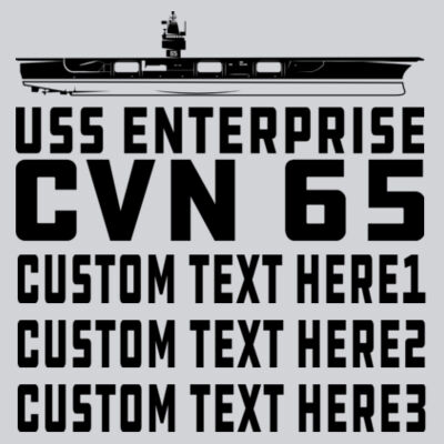 Personalized USS Enterprise with Original Island - Adult Shadow Tonal Heather Short-Sleeve Training T-Shirt Design