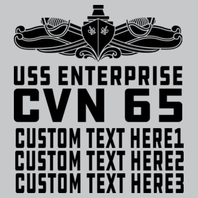 Personalized USS Enterprise with Original Island (SW) - Light Youth/Adult Ultra Performance Active Lifestyle T Shirt Design