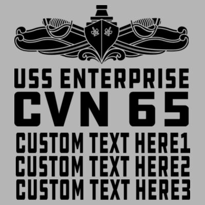 Personalized USS Enterprise with Original Island (SW) - Light Long Sleeve Ultra Performance Active Lifestyle T Shirt Design