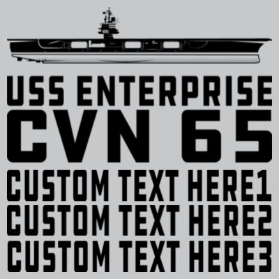 Personalized USS Enterprise with '82-2012 Island - Light Youth/Adult Ultra Performance Active Lifestyle T Shirt Design