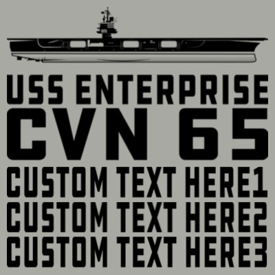 Personalized USS Enterprise with '82-2012 Island - Light Long Sleeve Ultra Performance Active Lifestyle T Shirt Design