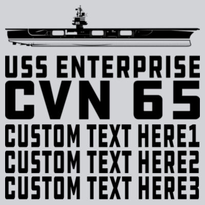 Personalized USS Enterprise with '82-2012 Island - Adult Shadow Tonal Heather Short-Sleeve Training T-Shirt Design