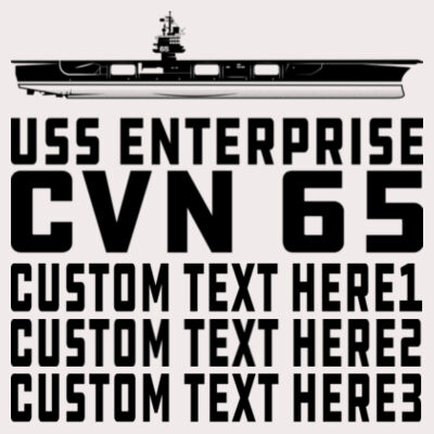 Personalized USS Enterprise with '82-2012 Island - Bella Flowy Scoop Muscle Tank (S) Design