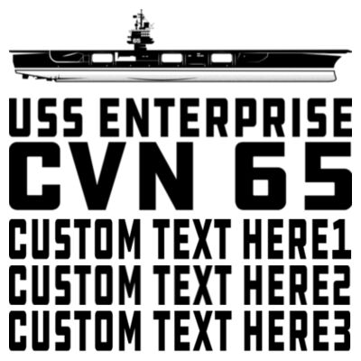 Personalized USS Enterprise with '82-2012 Island - Women's Jersey Short Sleeve Deep V-Neck Tee Design
