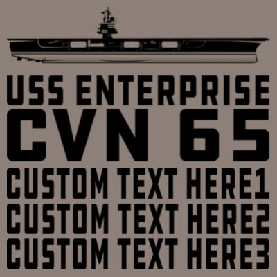 Personalized USS Enterprise with '82-2012 Island - (S) Unisex Tri-Blend Three-Quarter Sleeve Baseball Raglan Tee Design