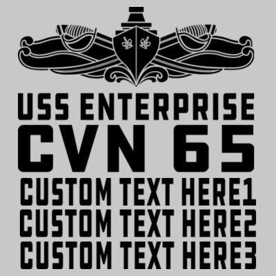 Personalized USS Enterprise with 1982-2012 Island - Carrier (SW) - Light Youth/Adult Ultra Performance Active Lifestyle T Shirt Design