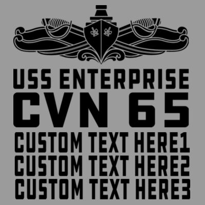 Personalized USS Enterprise with 1982-2012 Island - Carrier (SW) - Ladies' Flowy V-Neck Tank Design