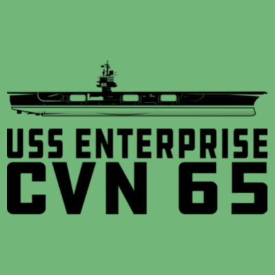 USS Enterprise with '82-2012 Island - Ladies' Softstyle®  4.5 oz. Racerback Tank (S) Design
