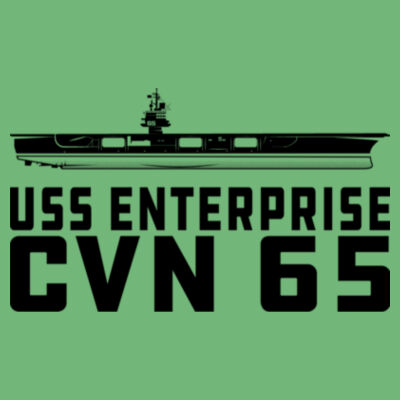 USS Enterprise with '82-2012 Island - Adult Softstyle® 4.5 oz. Heather Color T-Shirt (S) Design