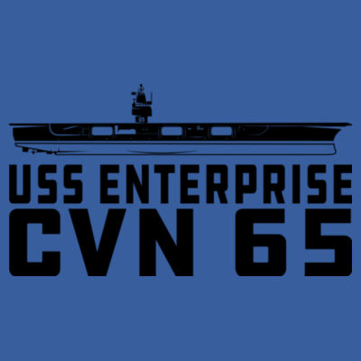 USS Enterprise Original Island - (S) Adult 5.5 oz Cotton Poly (35/65) T-Shirt Design