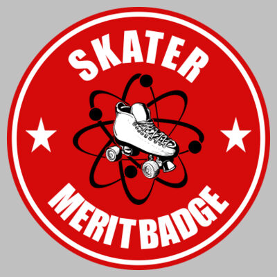 Skater Merit Badge ~3.5" x 3.5" Decal Design