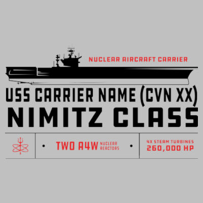 Nimitz Class Aircraft Carrier Single Sided - Pub Style Stainless Steel Bottle Opener Design
