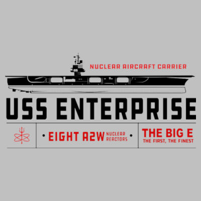 USS Enterprise with 1982-2012 Island - Single sided - Pub Style Stainless Steel Bottle Opener Design