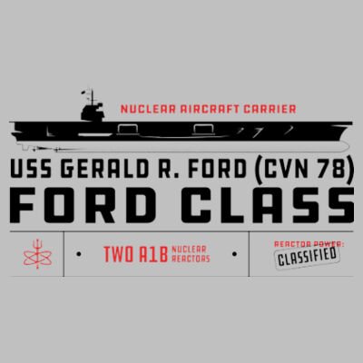 Ford Class Aircraft Carrier - Single sided - Pub Style Stainless Steel Bottle Opener Design