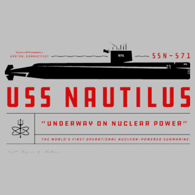 Nautilus Underway on Nuclear Power - Pub Style Stainless Steel Bottle Opener Design