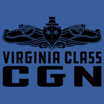 Virginia Class Cruiser (SW) - (S) Adult 5.5 oz Cotton Poly (35/65) T-Shirt Design