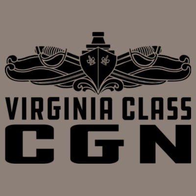 Virginia Class Cruiser (SW) - (S) Unisex Tri-Blend Three-Quarter Sleeve Baseball Raglan Tee Design